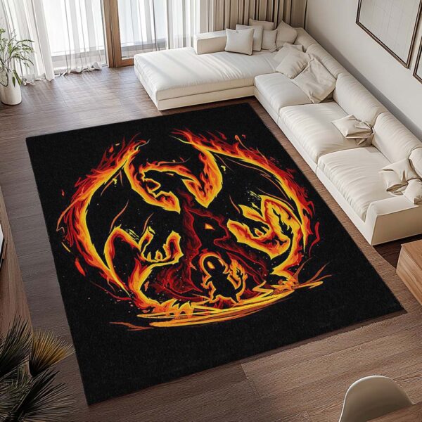 Tapis Dracaufeu de Feu Pokémon – Fire Charizard – Image 2