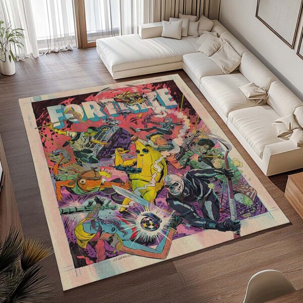 Tapis Tous les skins Fortnite – Peely, Jonesy, Fishstick, Skull Trooper, Lynx – Image 2
