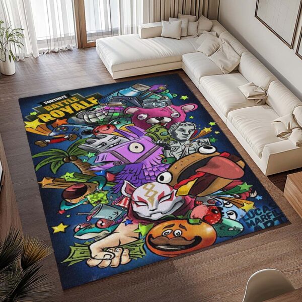 Tapis Fortnite – Lama, Drift, Tomatohead, Câline, V-Bucks – Image 2