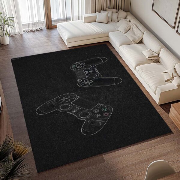 Tapis Manette PlayStation Noir et Blanc 06 – Image 2