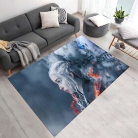 Tapis Game of Thrones Daenerys Targaryen Mère des dragons et Marcheur blanc 35