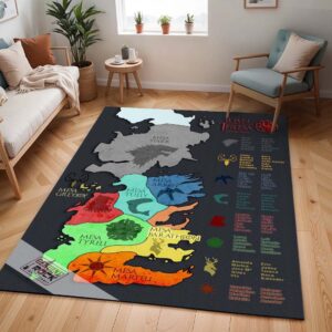 Tapis Game of Thrones – Carte des Maisons