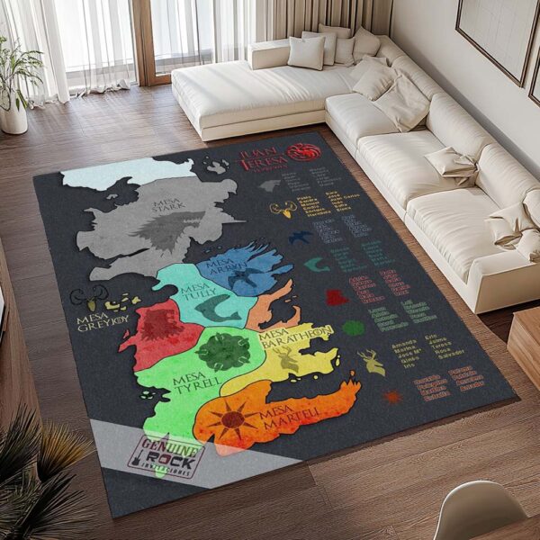 Tapis Game of Thrones – Carte des Maisons – Image 2