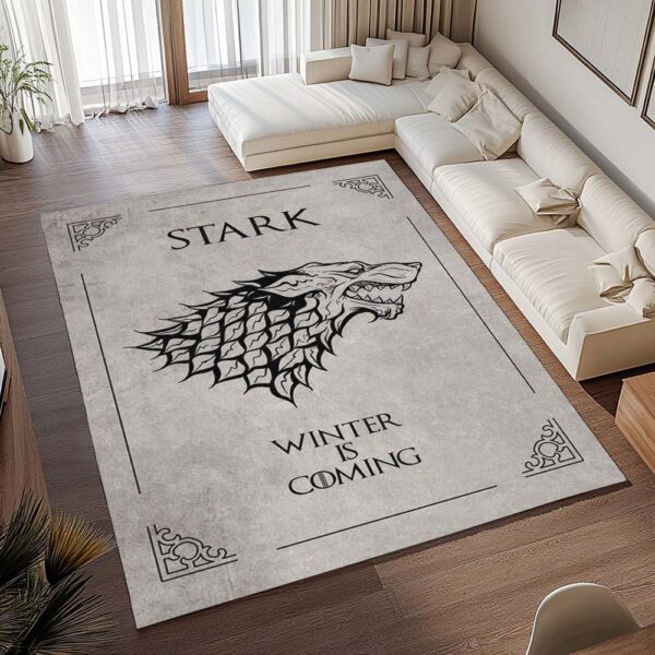 Tapis Game of Thrones – Maison Stark « L’hiver vient » – Image 2