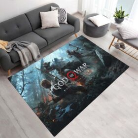 Tapis God of War Ragnarök Kratos combat