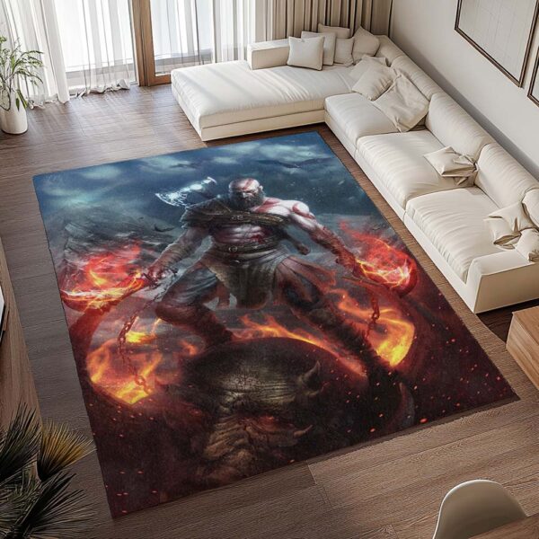 Tapis God of War Ragnarök – Kratos au combat 2 – Image 2