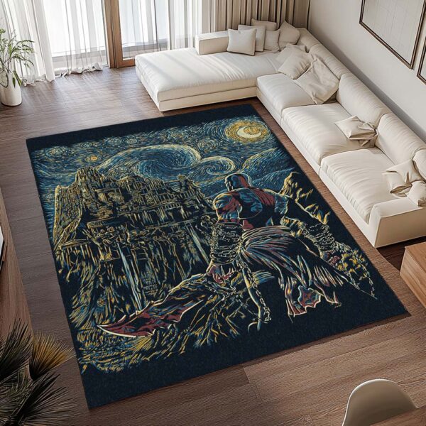 Tapis God of War Ragnarök – Kratos style Van Gogh – Image 2