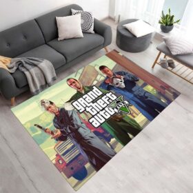 Tapis Grand Theft Auto GTA 5 Michael, Trevor, CJ