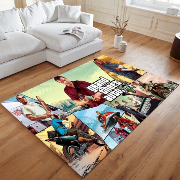 Tapis Grand Theft Auto V GTA 5 Tous les personnages – Image 2