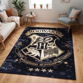 Tapis Harry Potter – Logo Poudlard artistique