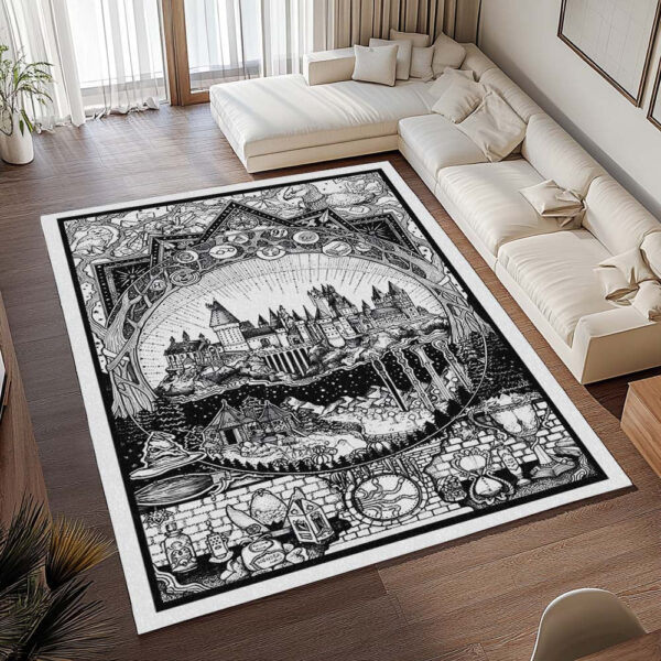 Tapis Harry Potter – École de Poudlard & Symboles – Image 2
