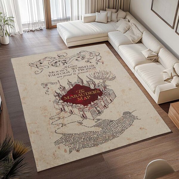 Tapis Harry Potter – Carte du Maraudeur : Je jure solennellement – Image 2