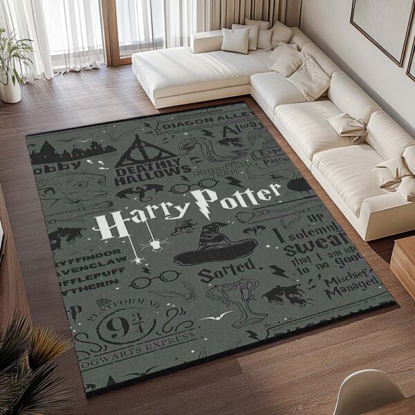 Tapis Harry Potter – Symboles des Reliques de la Mort Always – Image 2
