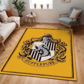 Tapis Maison Poufsouffle – Harry Potter – Logo jaune