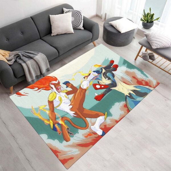 Tapis Simiabraz contre Méga-Lucario