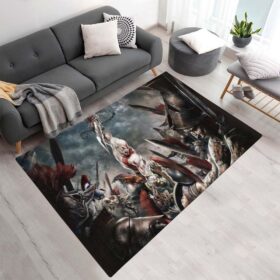 Tapis Kratos le guerrier spartiate contre tous