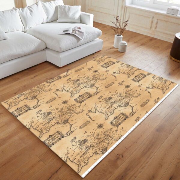 Tapis Le Seigneur des Anneaux – Carte de la Terre du Milieu – Image 2