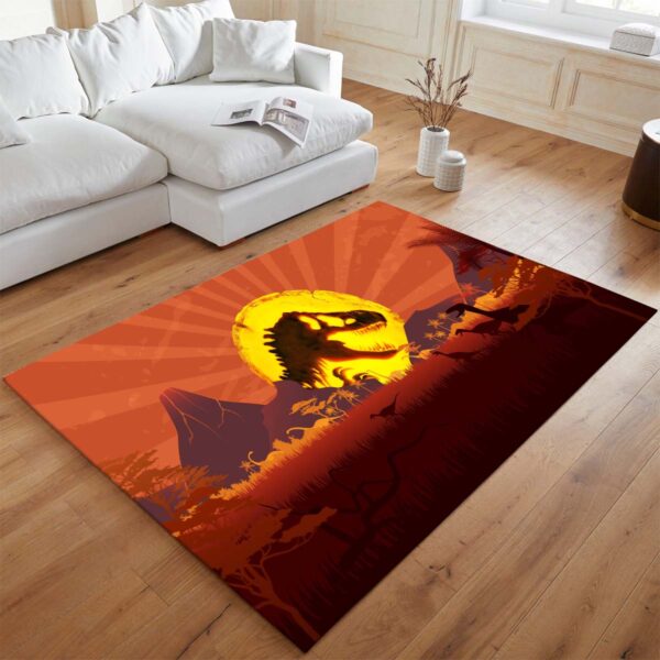 Tapis Vue majestueuse de Jurassic Park dans toute sa splendeur – Image 2