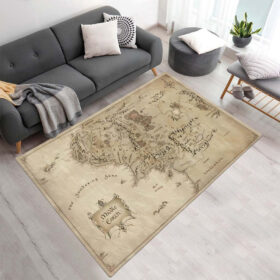 Tapis Carte de la Terre du Milieu – Le Seigneur des Anneaux 2