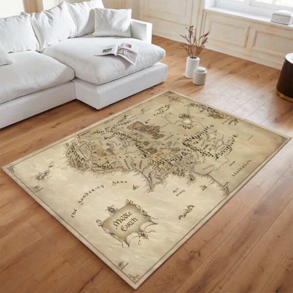 Tapis Carte de la Terre du Milieu – Le Seigneur des Anneaux 2 – Image 2