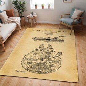 Tapis Faucon Millenium – Plan technique Star Wars