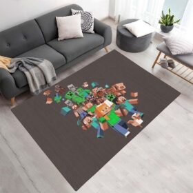 Tapis Minecraft – Steve, Creeper, Cochon, Zombie, Villageois