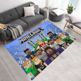 Tapis Tous les personnages Minecraft – Amis dans le jeu