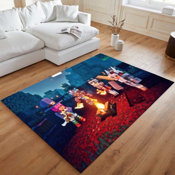 Tapis Amis Minecraft – Forêt sombre, Nether, biome corrompu – Image 2