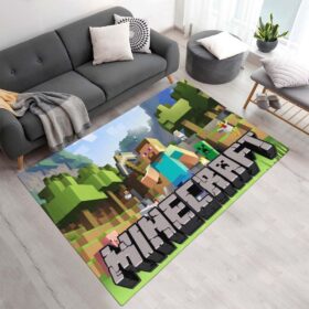 Tapis Minecraft et le personnage principal Steve