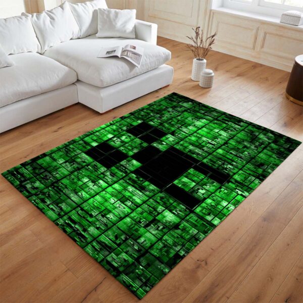 Tapis Minecraft – Visage de Creeper 2 – Image 2