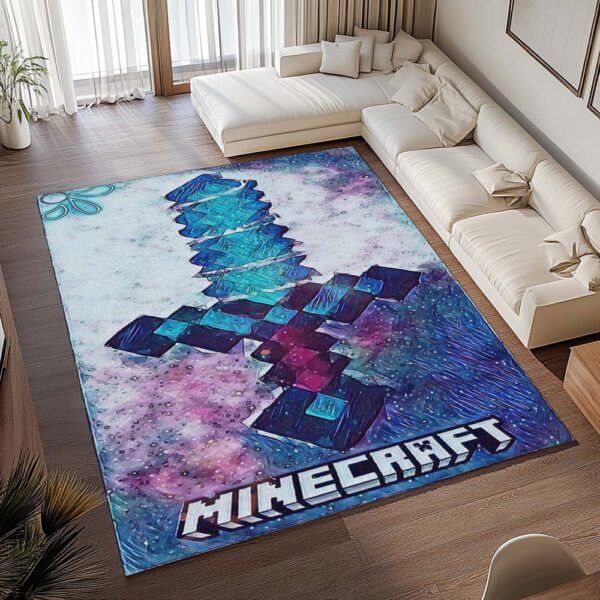 Tapis Minecraft – Épée en diamant artistique – Image 2