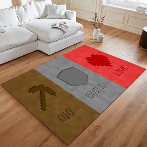 Tapis Minecraft – Creuser, construire, survivre – Image 2