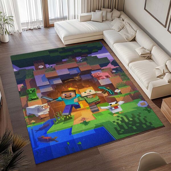 Tapis Minecraft – Steve, Alex et tous les amis – Image 2