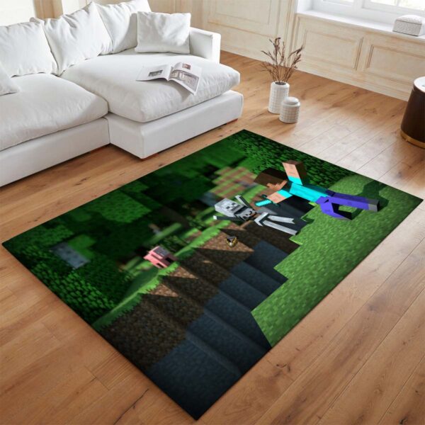 Tapis Minecraft – Steve combat l’ennemi – Image 2