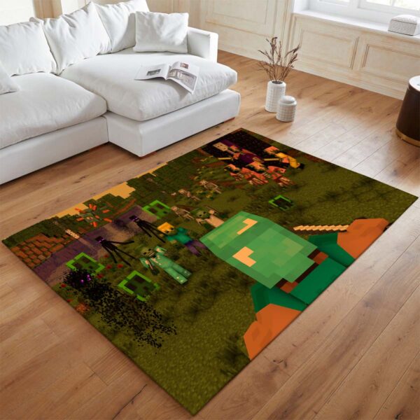 Tapis Minecraft – Steve contre les forces ennemies – Image 2