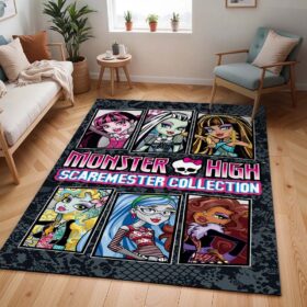 Tapis Monster High – Tous les personnages – Collection Scaremester 02