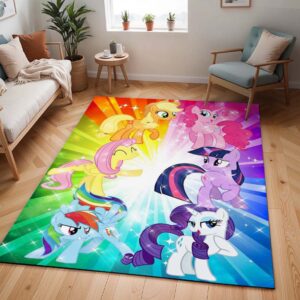 Tapis My Little Pony – Tous les personnages 08 Arc-en-ciel