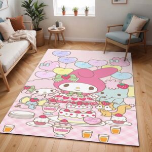 Tapis My Melody – Mignonne & Hello Kitty – Fête 03