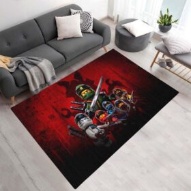 Tapis Ninjago – Lloyd, Kai, Jay, Nya, Cole et Zane