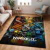 Tapis Ninjago – Les Mains du Temps – Lloyd Jay Kai Zane Nya Cole Sensei Wu