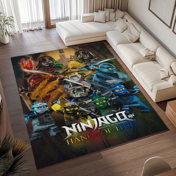 Tapis Ninjago – Les Mains du Temps – Lloyd Jay Kai Zane Nya Cole Sensei Wu – Image 2