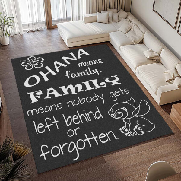 Tapis Ohana signifie famille – Personne ne doit être laissé de côté ni oublié – Image 2