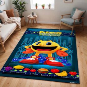 Tapis Pac-Man – Power-Pellets, fruits et fantômes