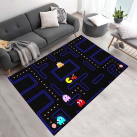 Tapis Pac-Man – Donjon avec fantôme et fruit