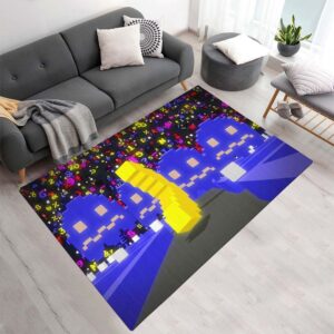 Tapis Pac-Man et les fantômes – Style Minecraft