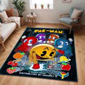 Tapis Pac-Man et tous les personnages du jeu