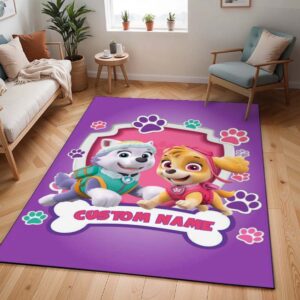 Tapis Pat' Patrouille – Everest et Skye personnalisé