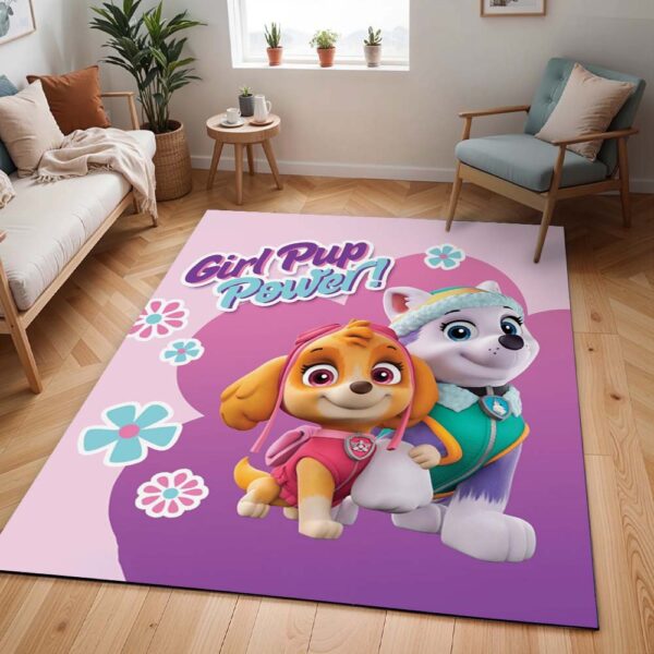 Tapis Pat' Patrouille – Girl Pup Power – Everest et Skye