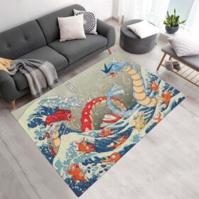 Tapis Pokémon – Tous les personnages avec Léviator