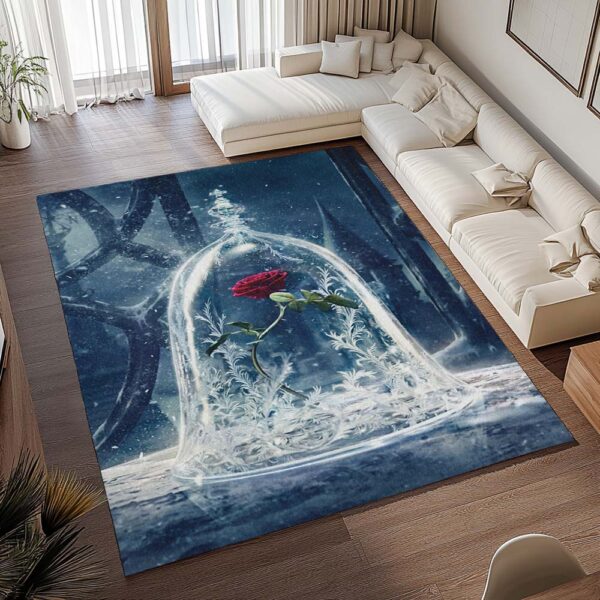 Tapis Rose – La Belle et la Bête – Amour éternel – Image 2